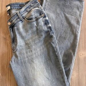 Judy Blue Light Blue strait fit  Denim Jeans size women’s 14W stretch fabric